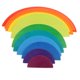 thumbnail image 4 of De Apimiento De , Juguete De Aprendizaje Montessori, Bloques De Construcción De Geometría, Juguetes Educativos Para Niños, CUTICAT Juguetes de madera del rompecabezas del arco iris, 4 of 8