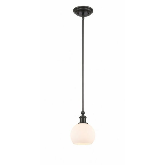 341-1S-BK-G121-6-Innovations Lighting-Concord - 1 Light Mini Pendant In Industrial Style-7.88 Inches Tall and 6 Inches Wide-Matte Black Finish-Matte