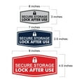 thumbnail image 5 of Signs ByLITA Fancy Secure Storage Lock After Use Durable ABS Plastic | Laser Engraved | Easy Installation | Elegant Design Sign (Brushed Gold) - Small, 5 of 6