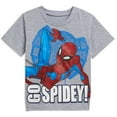 thumbnail image 2 of Marvel Spider-Man Toddler Boys T-Shirt and Shorts Outfit Set Toddler to Big Kid, 2 of 5