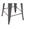 thumbnail image 4 of Ensemble de 4 tabourets de bar en métal Mainstays de 61 cm (24 pouces), couleur canon de fusil, 4 of 7