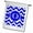 Blue/White, variant on 3dRose, Black and white chevron monogram red initial G, 12 x 18 inch Garden Flag