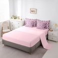thumbnail image 5 of Castle Fairy Purple Hippie Damask Bedding Comforter Set,Bohemian Flower King Bedding Sets, 5 of 8