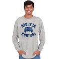 thumbnail image 3 of Dad is in Control Nerdy Gamer Father Men's Long Sleeve Tee T Shirt Brisco Brands L, 3 of 6