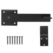 Flip Latch Barn Door Fence Gate Latch Lock, Heavy Duty Steel Double Gate Latch Smile Home