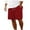 Red, variant on AHTJRT Men's Casual Ribbed Knit Shorts with Elastic Waist and Pocket for Summer Beach Vacations Black 2XL