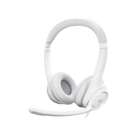 UPC: 0097855181978 | Logitech H390 Wired Headset for PC/Laptop  Stereo Headphones with Noise Cancelling Microphone  USB-A  In-Line Controls  off white
