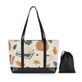 thumbnail image 7 of FORMRS Canvas Laptop Tote Bag for Women with 15.6" Computer Compartments Shoulder Handbag, Fall Books, 7 of 7