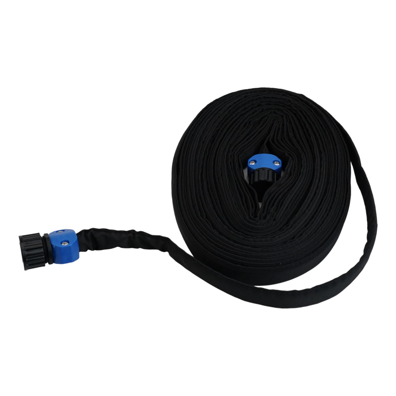 PVC Seepage Pipe Flexible Flat Soaker Hose for Garden Watering, Automatic Water Seepage System, Soft and Adaptable to Various Terrains, Multiple Sizes Available (100ft), Black