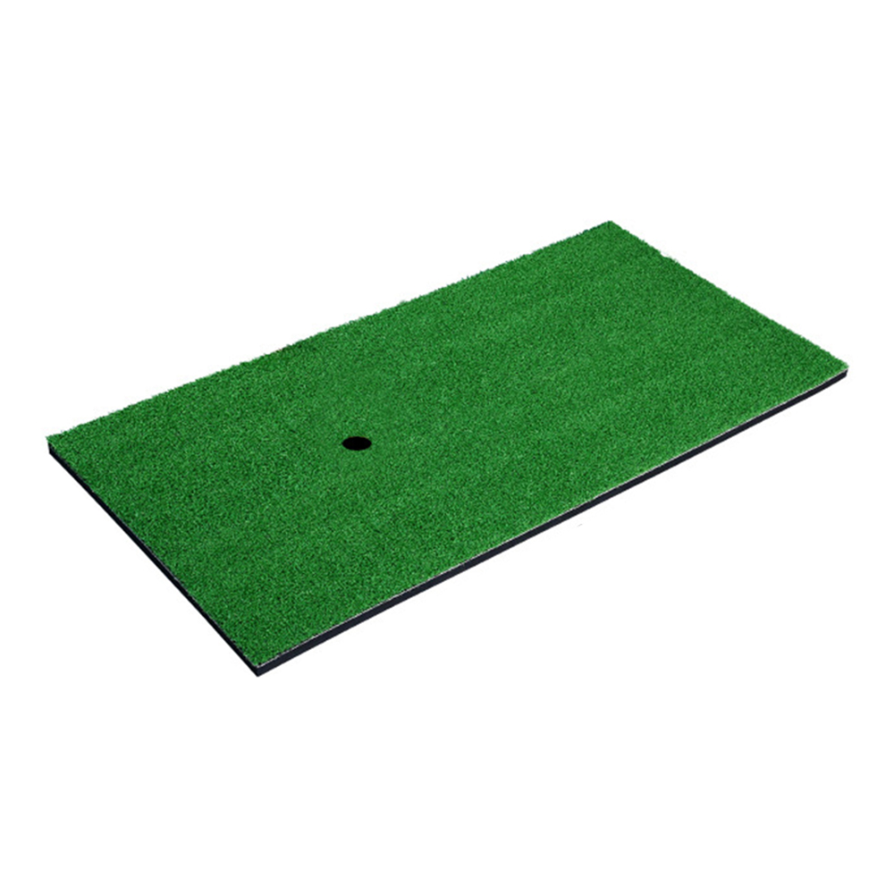 Golf Practice Hitting Mat Rubber Tee Holder Realistic Grass Putting