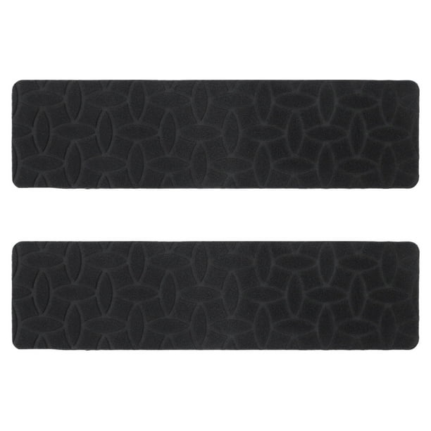2 alfombras antideslizantes para escalones de madera, para niños, perros y ancianos, con estampado en relieve