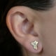 thumbnail image 2 of Aretes de oro 14k GIALLO Broquel GIALLO COLLECTION Khoalas de oro blanco y amarillo, 2 of 5