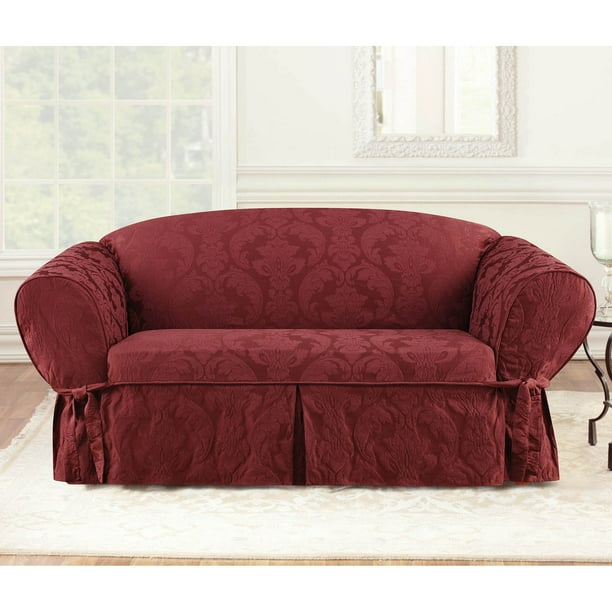 Sure Fit Matelasse Damask Sofa Slipcover