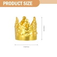 thumbnail image 2 of WEUVEB 100Pcs Decorative Metal Hair Braids Rings Crown Shape Dreadlocks Cuffs, 2 of 6