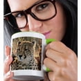 thumbnail image 2 of 3drose, South Africa, Close-up of Cheetahs, 11oz Two-tone Green Mug, 2 of 6
