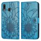 thumbnail image 1 of Funda tipo cartera con girasoles grabados para Samsung A40, elegante, multifuncional y con protección total., 1 of 5