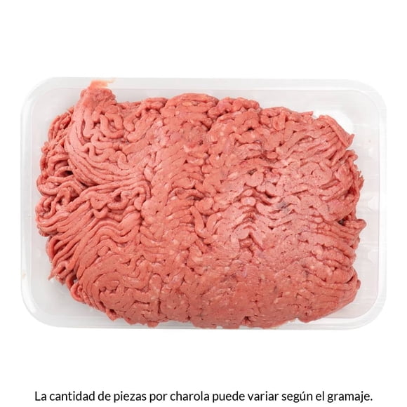 Molida de res 80/20 por kg peso aprox por charola 700 a 800 g