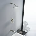 thumbnail image 5 of sumerain Tub and Shower Faucet Set with Anti-scalding Pressure Balance Valve, 8 Inch Shower Head and Waterfall Tub Spout, Brushed Nickel, 5 of 13