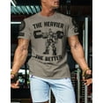 thumbnail image 3 of Gymish The Heavier The Better Workout Shirt for Men – Funny Gym T-Shirt, Men's Lifting Tee, Gym Shirts, Athletic Workout Clothes, 3 of 6