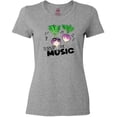 thumbnail image 3 of Inktastic Turnip the Music Partying Vegetables Women's T-Shirt, 3 of 5