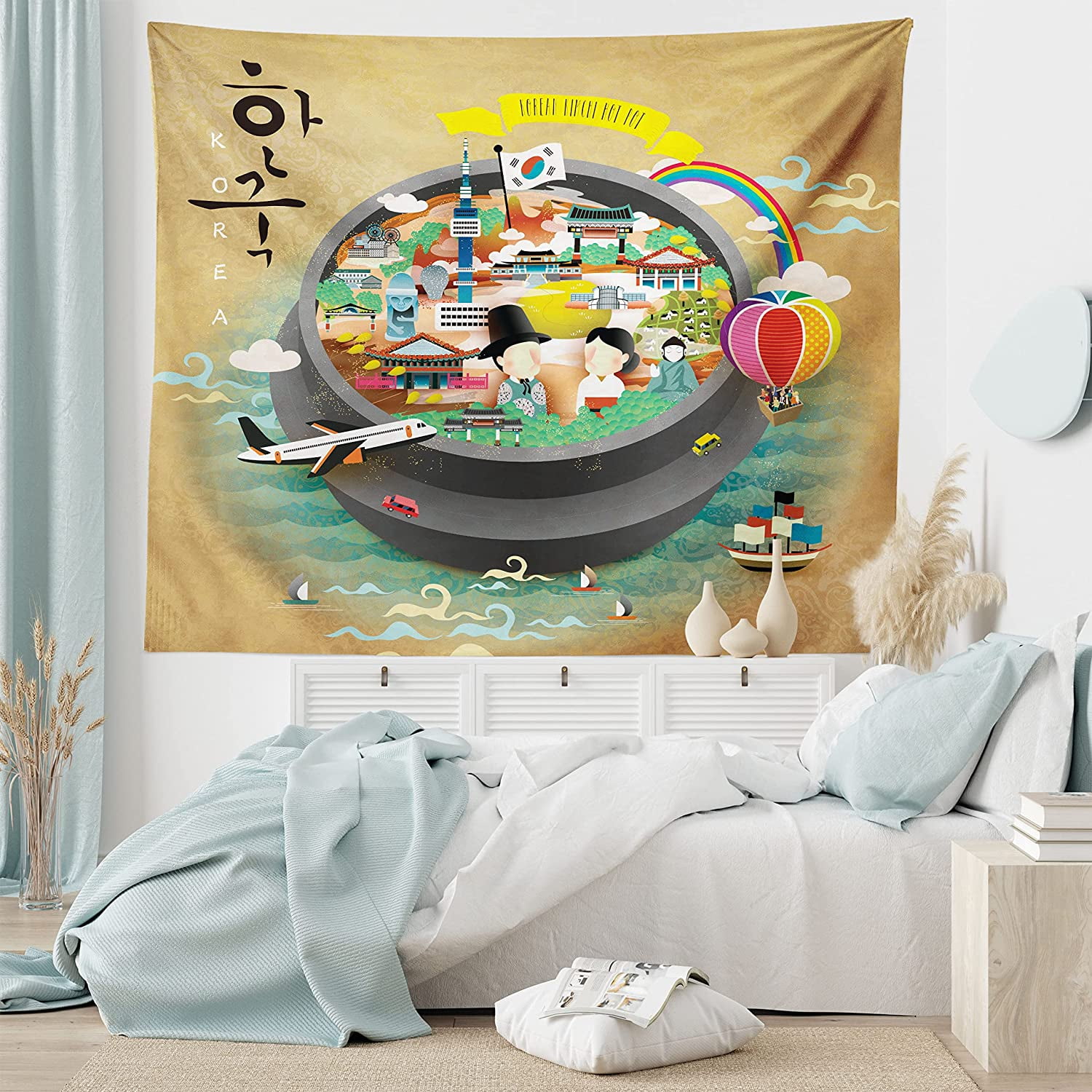 Korean wall tapestry sale