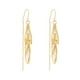 thumbnail image 2 of HomeKingdee Hollow Leaves Earrings - Sparkling Gold Color​ Metal Dangle Earrings for Women Holiday Christmas Party Gift, 2 of 6
