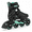 Teal-Men 5 / Women 6, variant on Black Men 14 / Women 15 Adult Inline Skates for Fitness and Casual Skating