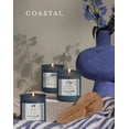 thumbnail image 2 of Paddywax Candles Scented Luxury Artisan Sea Glass Style Coastal Jar Candle with Lid, 7-Ounce, North Shore, 2 of 3