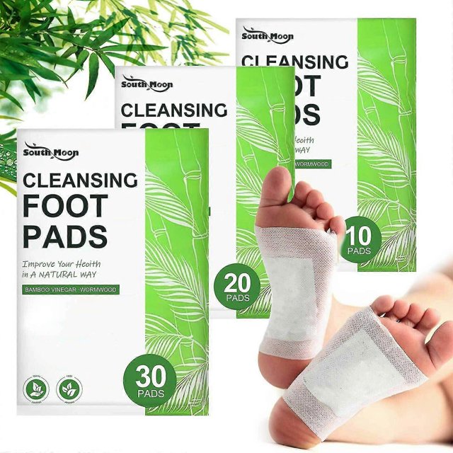 Parches desintoxicantes para pies ZHAOCHENG 30 almohadillas desintoxicantes de limpieza profunda a base de hierbas