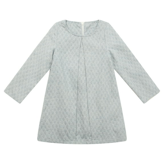 Richie House Girls' Long Sleeve Spring Solid Dress RH1571