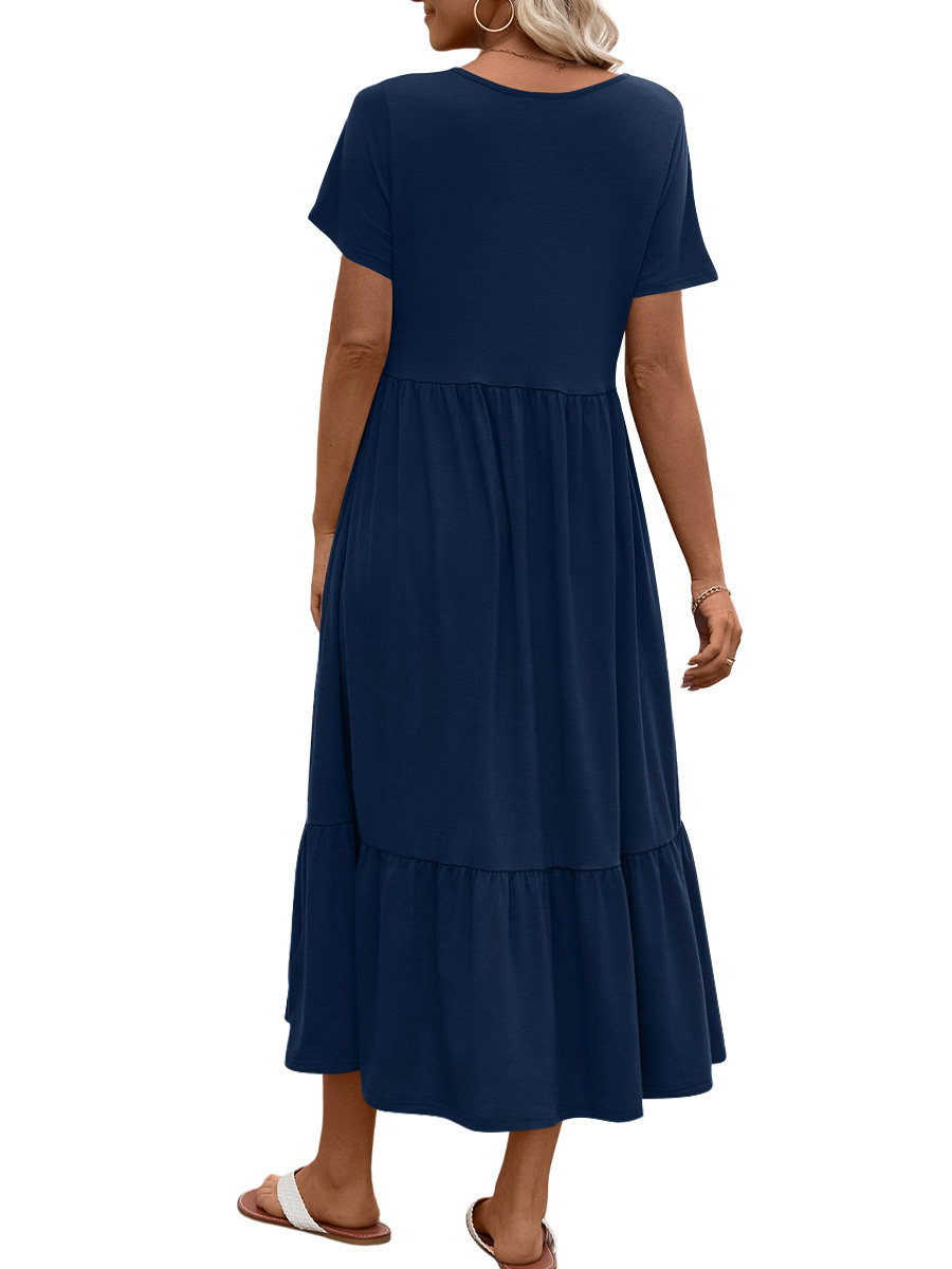 UVN Women's Summer Short Sleeve Maxi Dress photo 3
