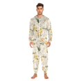 thumbnail image 3 of FORMRS Onesies Pajama for Adults Unisex Hoodie Winter Jumpsuit One Piece Sleepwear, Sizes S-2XL, White Rabbits, 3 of 7