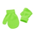 thumbnail image 7 of SGFCWSX Kids Winter Gloves Knit Snow Play Full Finger Mittens for Boys Girls Fleece Lined Soft Gloves Green Free Size, 7 of 7
