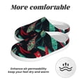 thumbnail image 6 of Haiem Fishing Lure Print Women's Fuzzy Memory Foam House Slipper Cozy Home Footwear Non-slip Winter Slippers-37/38, 6 of 7