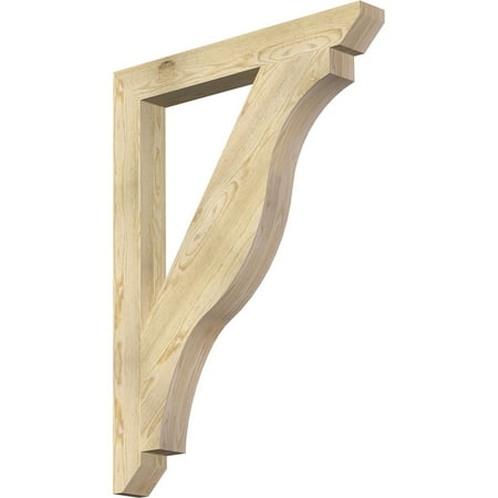 

Ekena Millwork 4 W x 34 D x 46 H Funston Slat Rough Sawn Bracket Douglas Fir