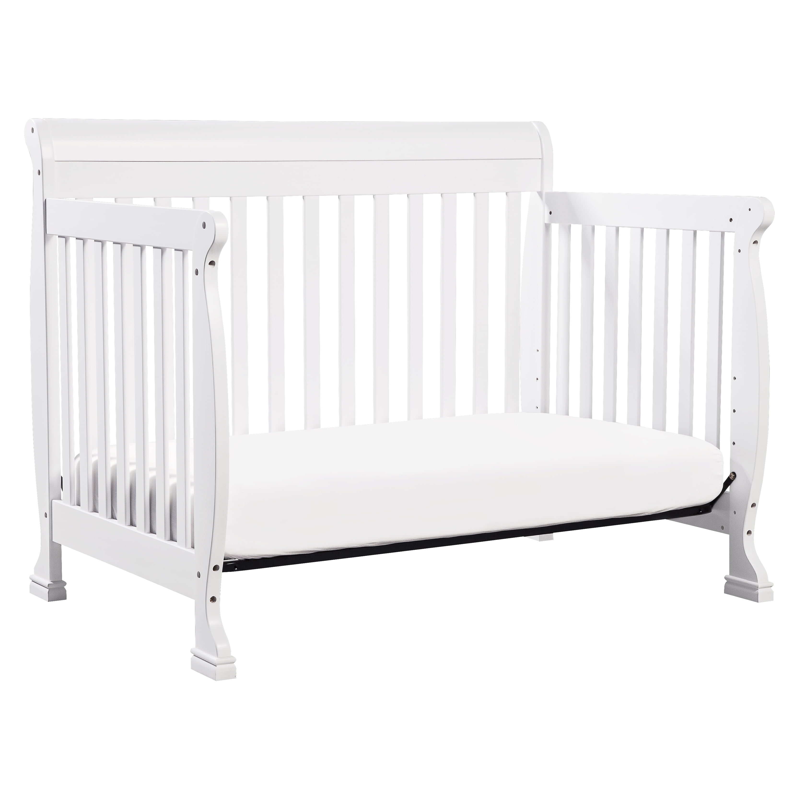 DaVinci Kalani 4-in-1 Convertible Crib in White Finish, Greenguard Gold Certified