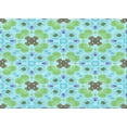 thumbnail image 1 of Ahgly Company Machine Washable Indoor Rectangle Transitional Aquamarine Green Area Rugs, 4' x 6', 1 of 7