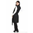 thumbnail image 3 of Chaleco asimetrico tipo gamuza Romann Fashion /Juvenil, 2180 (Negro) negro G, 3 of 5