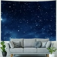 Fenyluxe Night Sky Stars Tapestry Wall Hanging Starry Dark Blue Galaxy