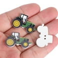 thumbnail image 3 of 150 Uds. Botón de madera pintura de Tractor de dibujos animados decoración navideña para ropa mochila puerta de pared, 3 of 8