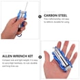 thumbnail image 2 of 1 Pc Durable Hex Key Allen Wrench Novel Repair Tool Allen Wrench Set (Blue), 2 of 8