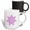 Multicolor, variant on 3drose, Isolated Abstract Colorful Floral Mosaic Star Polygon, 11oz Two-tone Yellow Mug