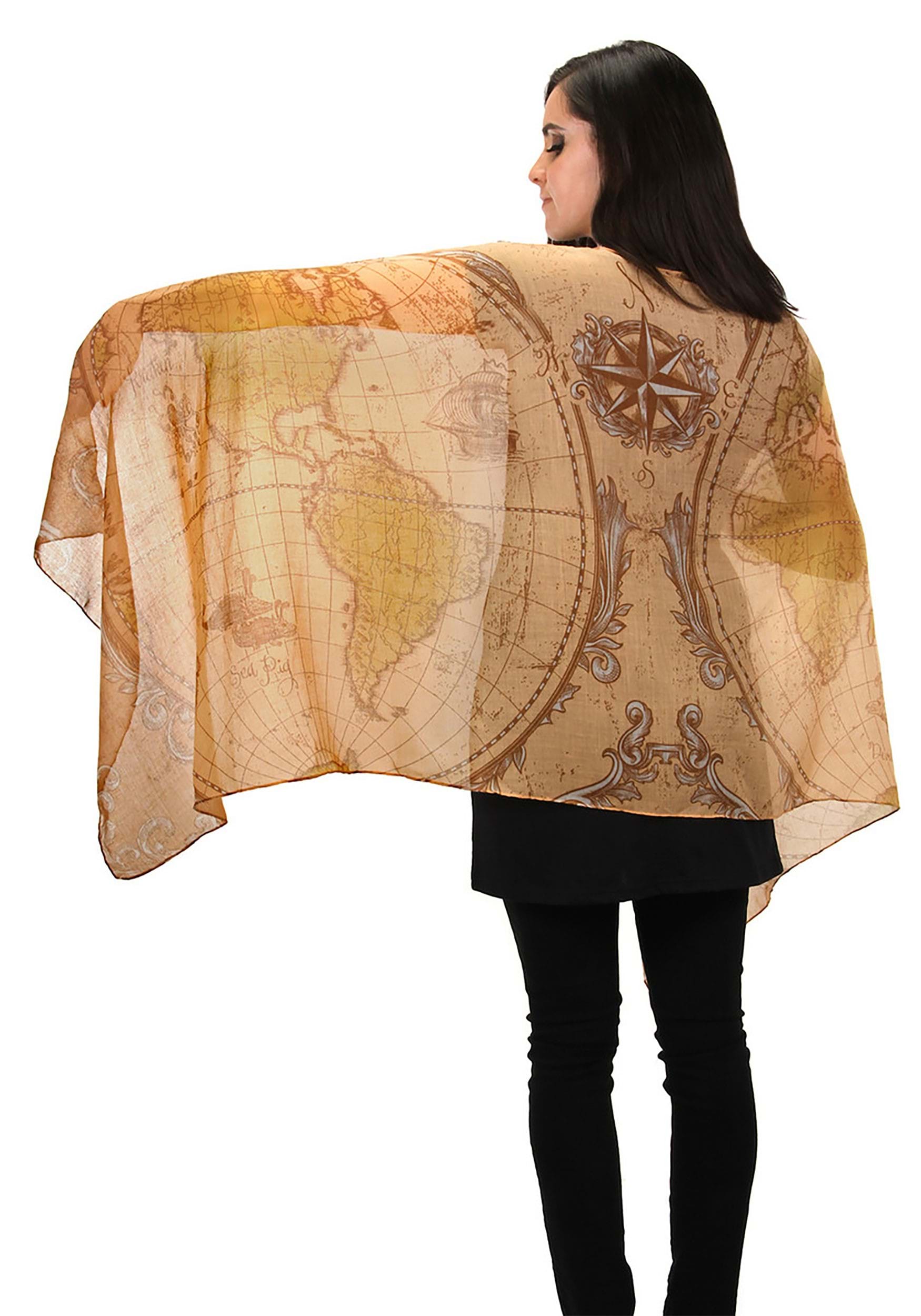 Ye Olde World Map Lightweight Scarf
