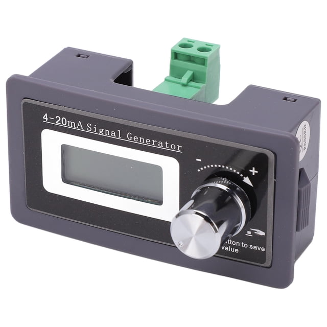 Générateur de Signal 4-20mA, 2 Transducteurs Filaires Plage de Sortie Réglable Affichage LCD Bornes de Non Polarité de Réglage de Codeur de Visualisation Facile pour Contrôler