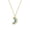 18k Golden Moon 1330, variant on Moon And Sun Couple Necklace Stylish Clavicle