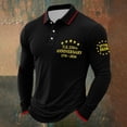 thumbnail image 2 of Polo Shirts for Men Long Sleeve Shirt Outdoor Mens Pullover Streetwear for Us.250 Years Tops, 2 of 4