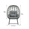 thumbnail image 6 of Uforic Gray Egg Chair with Stand & Cushioned Seat for Indoor & Outdoor Use, 6 of 6