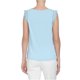 thumbnail image 2 of CeCe Blusa de punto con volantes y ojales para mujer, azul, grande CeCe Tejer, 2 of 2