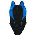 thumbnail image 3 of YunPes Summer Toddler Swimsuit Girls' Athletic Training Swimsuit - UPF 50+ Raceback One-Piece with Compression Shorts 5-12Y, 3 of 9