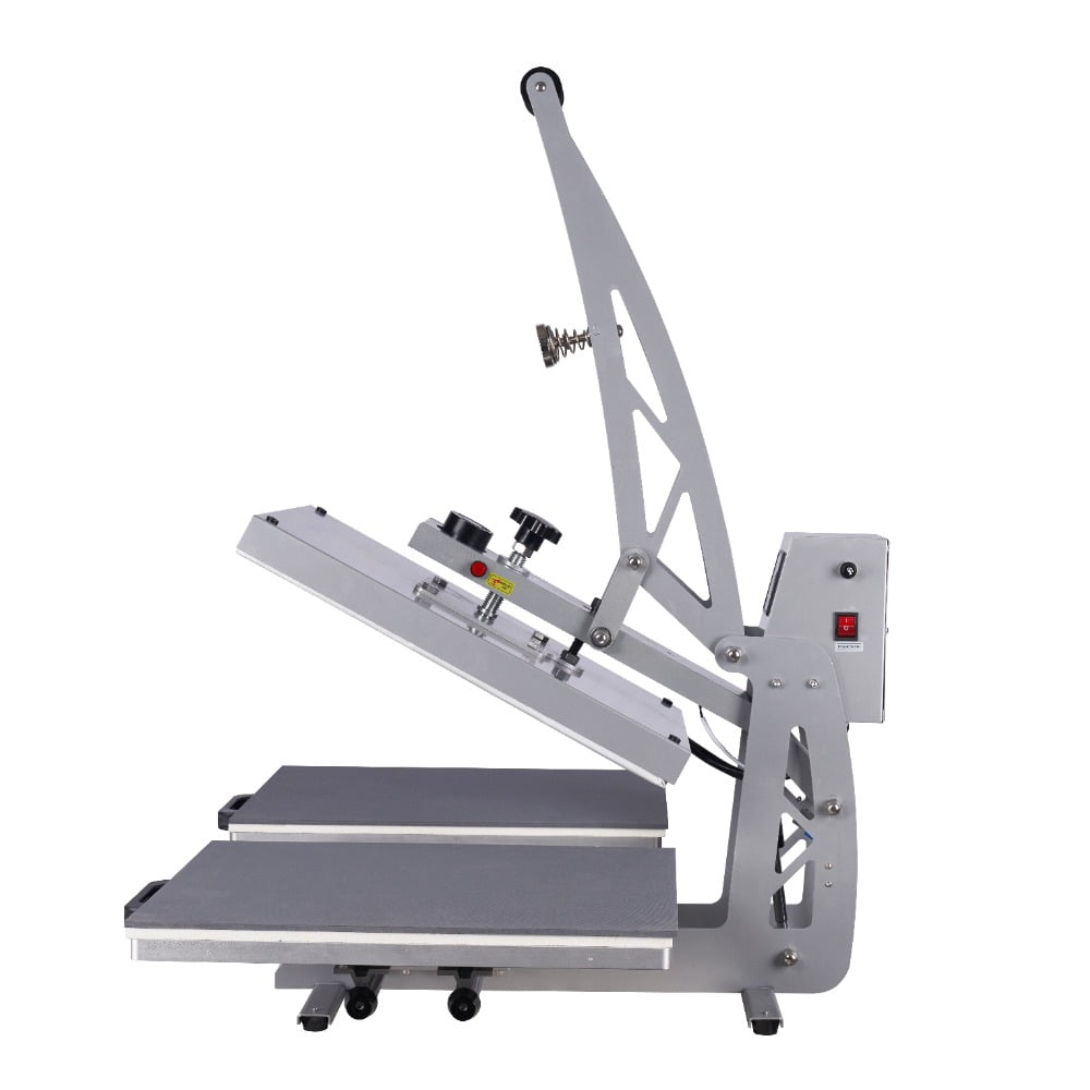 24x16 Auto Open Dual Platen Heat Press 110V 2000W | Semi-automatic magnetic auto-release for efficient stamping